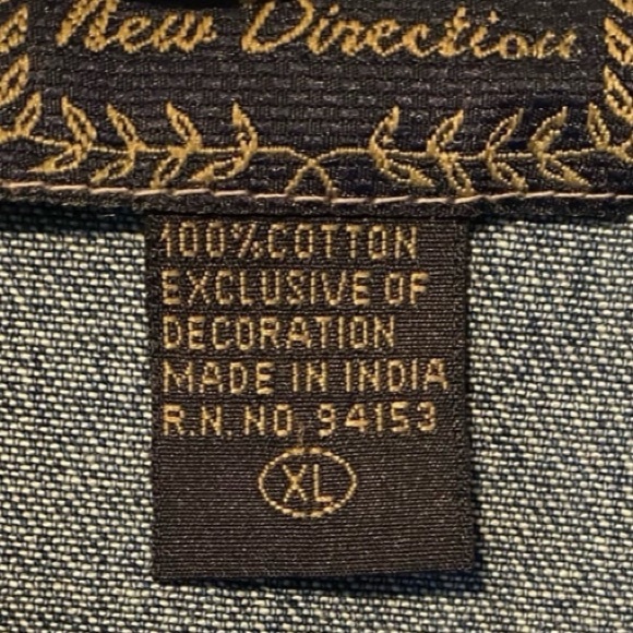 Halloween Themed Denim Vintage Jacket Size XL, 90’s Y2K 🎃👻 - Picture 2 of 3